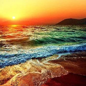 5D Diy алмазная живопись закат фотографии Алмазная вышивка полный набор аниме наборы для вышивки крестом домашний декор подарок ручной работы Round 25x25cm