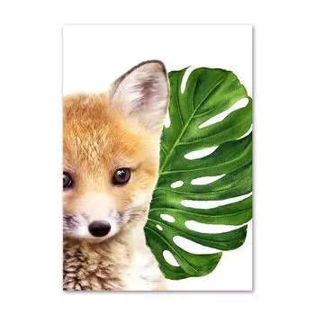 5D DIY Алмазная картина Животное Лиса Вышивка крестом 3D Домашний декор 20X30CM