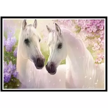 5D Diy алмазная живопись животное лошадь имитация вышивки крестом комплект подарки ручной работы ремесла украшение дома может быть настроено 35x25cm