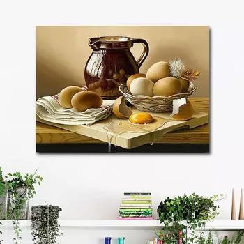 5D Diy Алмазные картины Яйца и банки Украшение дома Стразы Наклейка на стену Вышивка 20X30CM