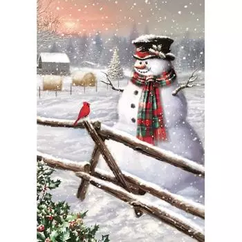 5D DIY Алмазный Рождественский Снеговик Украшение для Дома Алмазная Мозаика DIY Алмазная Вышивка Кристалл Полный Квадрат / Круг Full Round 20X30CM