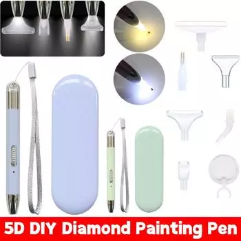 5D DIY алмазы живопись аксессуары перезаряжаемые пластиковые освещение искусство ручной работы многофункциональный для рисования ремесло для детей взрослых