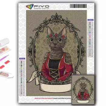 5D DIY антропоморфные милые животные вышивка крестиком стразы Алмазный рисунок вышивка мозаика домашний декор Full Round 20X30CM