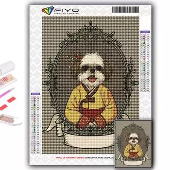5D DIY антропоморфные милые животные вышивка крестиком стразы Алмазный рисунок вышивка мозаика домашний декор Full Round 20X30CM