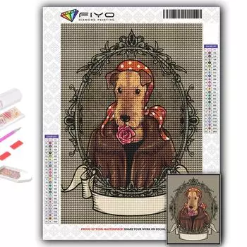 5D DIY антропоморфные милые животные вышивка крестиком стразы Алмазный рисунок вышивка мозаика домашний декор Full Round 20X30CM
