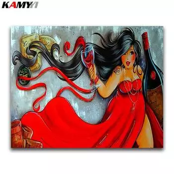 5d Diy Алмазная картина Вышивка крестом Красота Алмазная вышивка 20X30CM