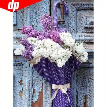 5D DIY Алмазная картина Полный круглый цветок Алмазная вышивка Распродажа Цветочная картина 20X30