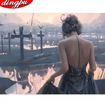 5D DIY Алмазная картина Алмазная вышивка крестиком Рукоделие Подарок Полный Стразы Украшение для дома 20X30CM