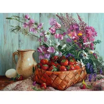 5D DIY Алмазная картина Цветные цветы Вышивка Мозаика Вышивка крестом Горный хрусталь Украшение 20X30CM