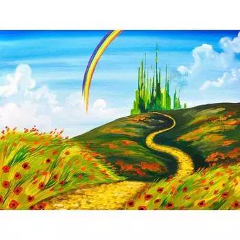 5D DIY Алмазная картина Вид на холм Алмазная вышивка Мозаика Вышивка крестом Стразы 20X30CM
