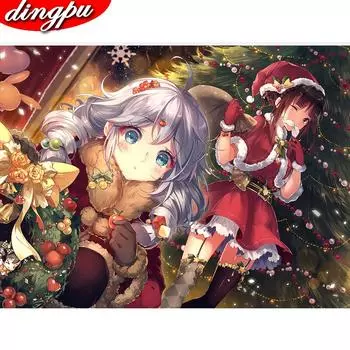 5D DIY Алмазная картина Новое поступление Животное Полная круглая Алмазная мозаика Лошадь Вышивка Домашний декор 20X30CM