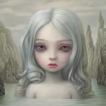 5D DIY алмазные картины девушка мультфильм декор комнаты полный круг Вышивка крестом 30x30CM