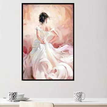 5d Diy Broderies Diamants Красивая девушка Животное Мозаика Алмазная картина Полная алмазная вышивка 20X30