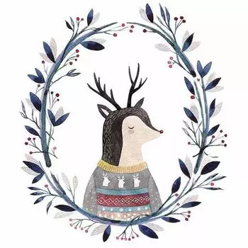 5d Diy Broderies Diamants Олень Мультфильм Украсить Алмазная Мозаика Картина Полная Алмазная Вышивка 30x30