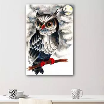 5D Diy Broderies Diamants Сова Ручная роспись Алмазная Подарочная мозаика Алмазная картина Полная вышивка 20X30