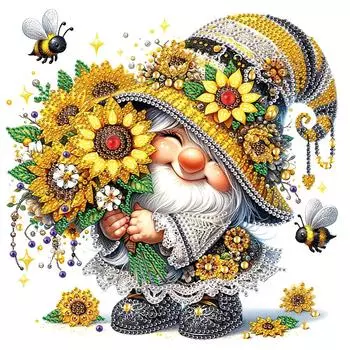 5D DIY Частичная специальная фигурная дрель Алмазная картина Подсолнух Арт Декор AU SHA012