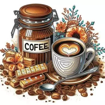 5D DIY Частичная специальная фигурная дрель Алмазная картина Чайная пауза Домашнее искусство 30x30 см AT185