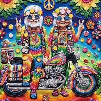 5D DIY Частичная специальная форма сверла Алмазная картина Бабушка Украшение AT162