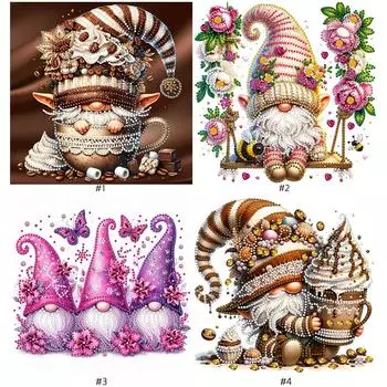 5D DIY Частичная специальная форма сверла Алмазная картина Гном комплект украшения GSYX444