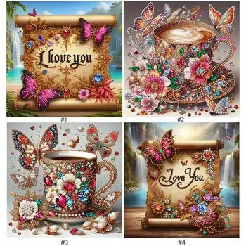 5D DIY Частичная специальная форма сверла Алмазная картина Бабочка Украшение # GSYX474