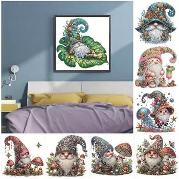 5D DIY Частичный набор для алмазной живописи со сверлом специальной формы Гном Украшение AU LY436