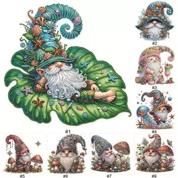5D DIY Частичный набор для алмазной живописи со сверлом специальной формы Украшение гнома LY436