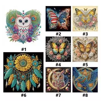 5D DIY Частичный набор для алмазной живописи со сверлом особой формы, декор для животных # KH315