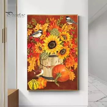 5D DIY цветок листья узор алмазное искусство яркий цвет красочная смола для взрослых и детей стразы живопись домашний декор синий