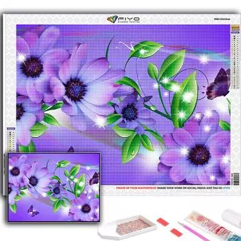 5D DIY цветок растение в горшке вышивка крестиком стразы Алмазный рисунок вышивка мозаика домашний декор Full Round 20X30CM