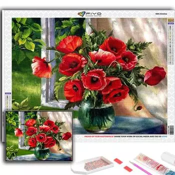 5D DIY цветы и горшечные растения вышивка крестиком стразы Алмазный рисунок вышивка мозаика домашний декор Full Round 20X30CM