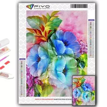 5D DIY цветы вышивки крестом стразы Алмазный рисунок вышивка мозаика домашний декор Full Round 20X30CM