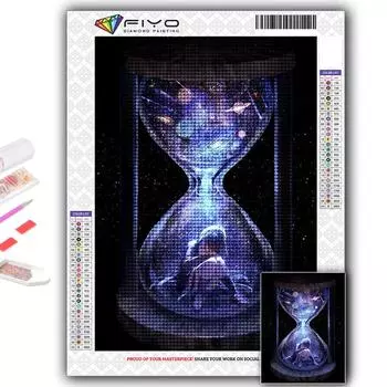 5D DIY Девушка в бутылке «Песочные часы» Вышивка крестом Стразы Алмазный рисунок Вышивка Мозаика Домашний декор Full Round 20X30CM