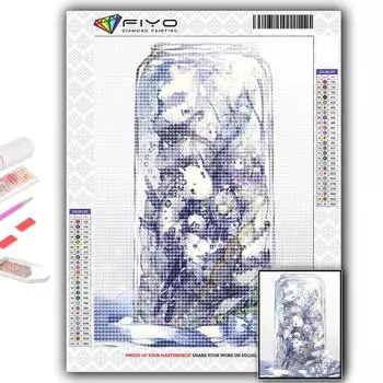 5D DIY Девушка в бутылке «Песочные часы» Вышивка крестом Стразы Алмазный рисунок Вышивка Мозаика Домашний декор Full Round 20X30CM