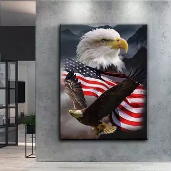 5D Diy алмазная живопись мультфильм орлы набор крестиков полная алмазная вышивка мозаика художественная картина стразы Декор подарок Full Round 20x30cm