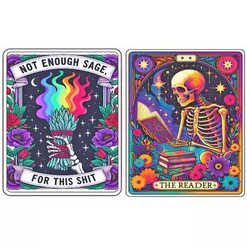 5D DIY Полная круглая дрель Алмазная картина Ужасы Таро Декор для дома Настенный декор Искусство Ремесло JC491