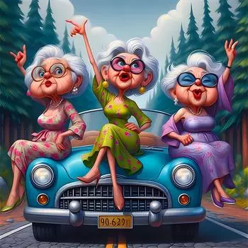 5D DIY Полный Круглый Дрель Алмазная Картина Бабушка Набор Домашний Декор Искусство Ремесло ZSH785