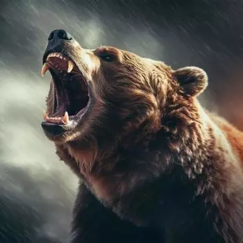 5D DIY Full Round Drill Diamond Painting Bear Kit Home Decor Art Craft 40x40cm