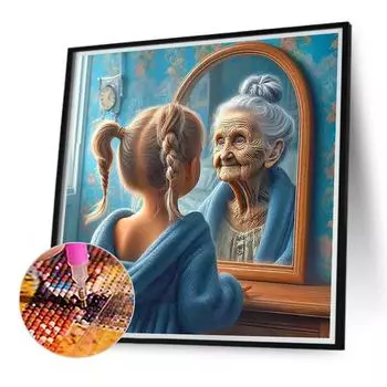 5D DIY Full Round Drill Diamond Painting Growing Kit Home Decor Art Craft40x40cm