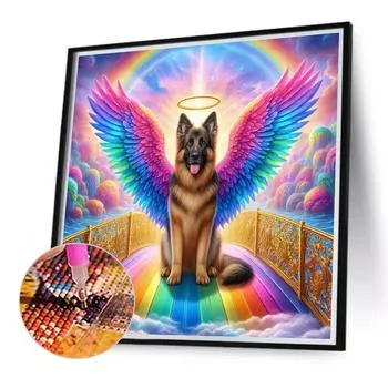 5D DIY Full Round Drill Diamond Painting Dog Kit Home Decor Art Craft # E3734