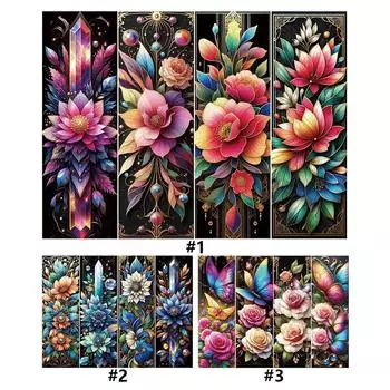 5D DIY Full Round Drill Diamond Painting Flower Kit Home Decor Art Craft for Living Room Bedroom Classroom Entrance 60x45cm w4060
