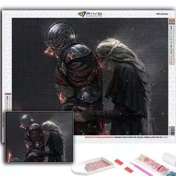 5D DIY игра Dark Souls вышивка крестом стразы Алмазный рисунок вышивка мозаика домашний декор Full Round 20X30CM