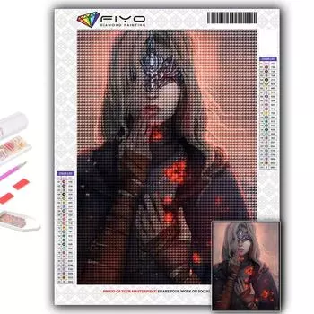 5D DIY игра Dark Souls вышивка крестом стразы Алмазный рисунок вышивка мозаика домашний декор Full Round 20X30CM