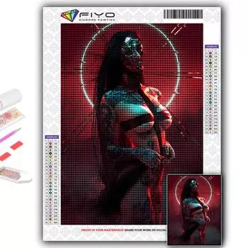 5D DIY Киберпанк Сексуальное Искусство Вышивка Крестом Стразы Алмазный Рисунок Вышивка Мозаика Домашний Декор