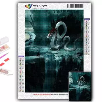 5D DIY китайский дракон вышивка крестом стразы Алмазный рисунок вышивка мозаика домашний декор Full Round 20X30CM