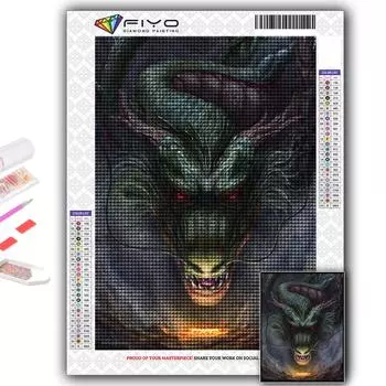 5D DIY китайский дракон вышивка крестом стразы Алмазный рисунок вышивка мозаика домашний декор Full Round 20X30CM