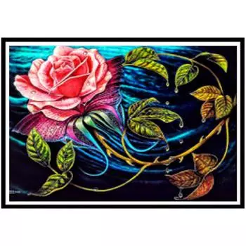 5D Diy Круглая Алмазная Картина &Quot;Ваза&Quot; Имитация алмазной вышивки крестом в стиле розовой мозаики для украшения дома в подарок 20x25cm