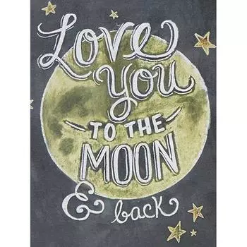 5D DIY Круглый Полный дрель Алмазная картина Мультфильм Домашнее украшение Алмазная вышивка Доска Текст Мозаика Full Round 20X30CM