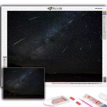 5D DIY Метеоритный дождь Вышивка крестом Стразы Алмазный рисунок Вышивка Мозаика Домашний декор Full Round 20X30CM