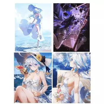 5D DIY мультфильм алмазная живопись набор мультфильм девушка крест вышивка стразами пляж ручная работа алмазная мозаика искусство ремонт подарок Full Round 20x30CM