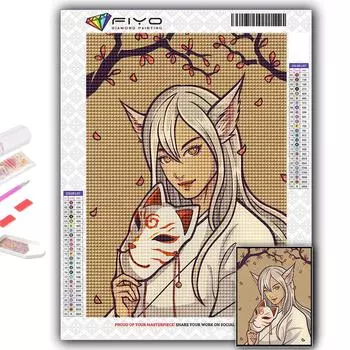 5D DIY мультфильм аниме игровой персонаж вышивка крестом стразы Алмазный рисунок вышивка мозаика домашний декор Full Round 20X30CM